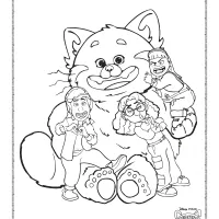 Disney Turning Red Movie Coloring Pages 11 disney turning red movie coloring pages