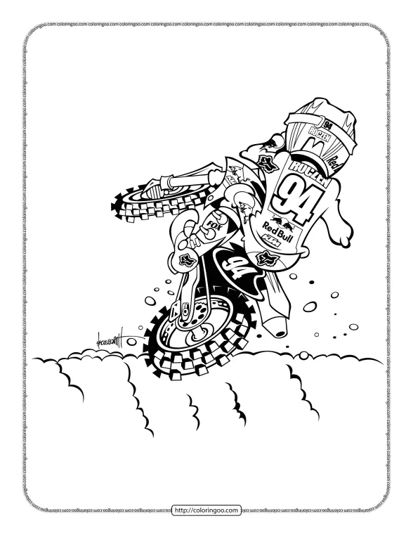 Free Dirt Bike Pdf Coloring Pages 1 free dirt bike pdf coloring pages