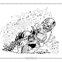 free printable motorcycle coloring pages
