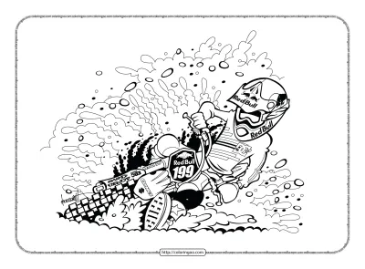 Free Printable Motorcycle Coloring Pages