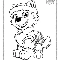 Free Printable Paw Patrol Everest Coloring Page 74 free printable paw patrol everest coloring page