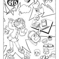 Free Printable Turning Red Coloring Pages 3 free printable turning red coloring pages