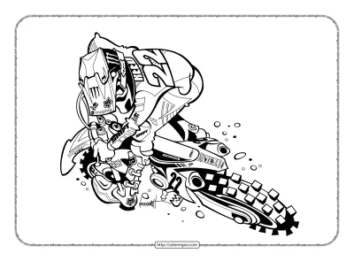 Honda Motorcycle Pdf Coloring Pages