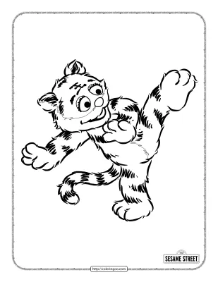 Lily Loves to Practice Martial Arts Coloring Sheet