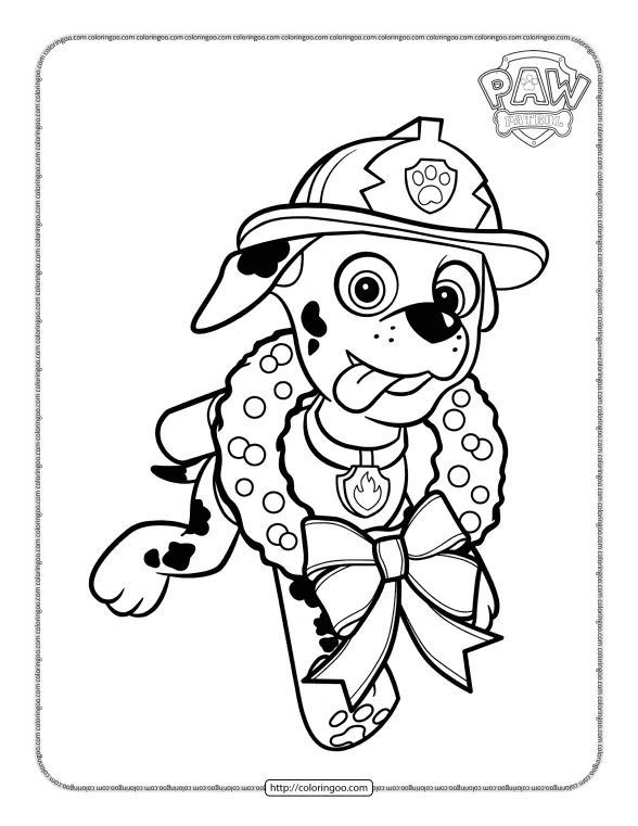 Marshall with Advent Wreath Coloring Page 1 marshall with advent wreath coloring page