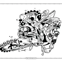 motorcycle off road pdf coloring pages