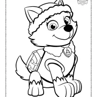 Paw Patrol Everest Coloring Sheet 86 paw patrol everest coloring sheet