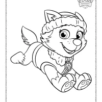 Paw Patrol Puppy Everest Coloring Pages 66 paw patrol puppy everest coloring pages