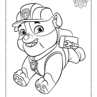 Paw Patrol Rubble Coloring Sheet 78 paw patrol rubble coloring sheet