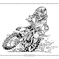 printable bike coloring pages
