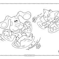 printable blues clues pdf coloring pages