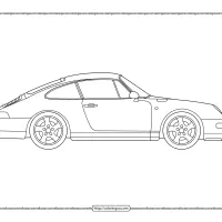 Printable Cars Porsche 911 Carrera 1994 Coloring Page 74 printable cars porsche 911 carrera 1994 coloring page
