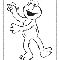 printable elmo pdf coloring pages
