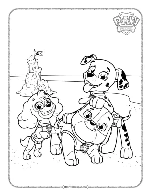 Printable Paw Patrol Coloring Activities