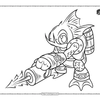Printable Skylanders Gill Grunt Coloring Pages 13 printable skylanders gill coloring pages