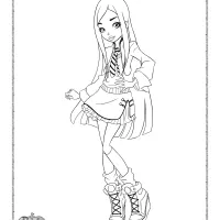 regal academy lingling iron fan coloring pages