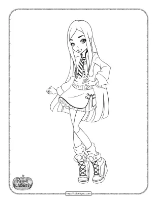 Regal Academy LingLing Iron Fan Coloring Pages