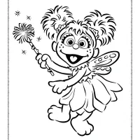 sesame street abby cadabby coloring pages