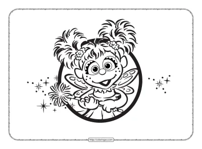 Sesame Street Abby Cadabby Coloring Sheet