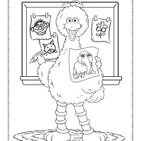 sesame street big bird coloring pages