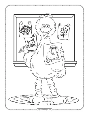 Sesame Street Big Bird Coloring Pages
