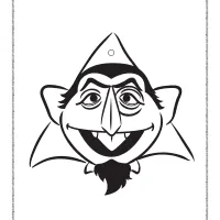 sesame street count von count coloring pages