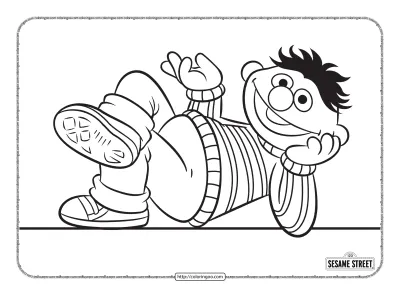 Sesame Street Ernie Pdf Coloring Activities