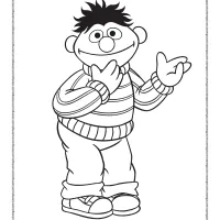 sesame street ernie pdf coloring sheet