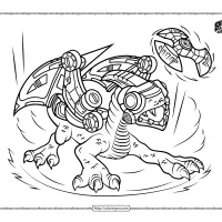 Skylanders Drobot Coloring Pages 15 skylanders drobot coloring pages