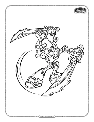 Skylanders Giants Chop Chop Coloring Pages