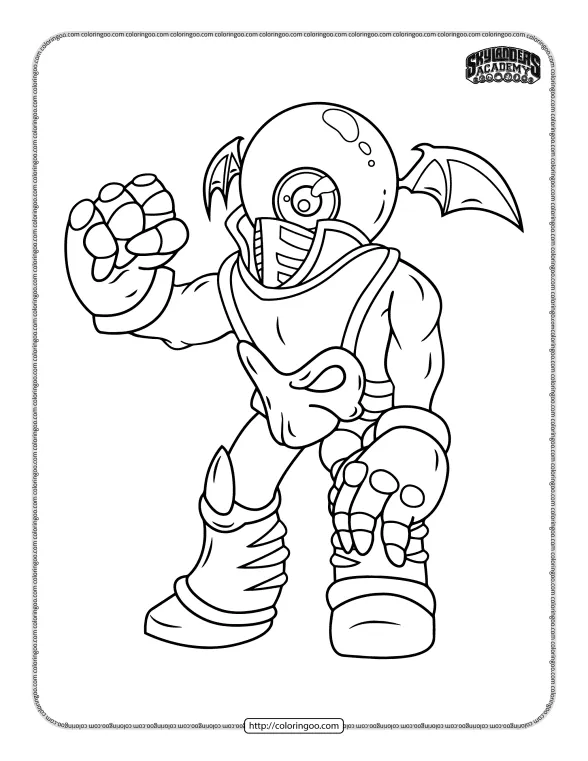 Skylanders Giants Eye Brawl Coloring Pages 1 skylanders giants eye brawl coloring pages