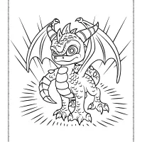 Skylanders Spyro the Dragon Coloring Pages 8 skylanders spyro the dragon coloring pages