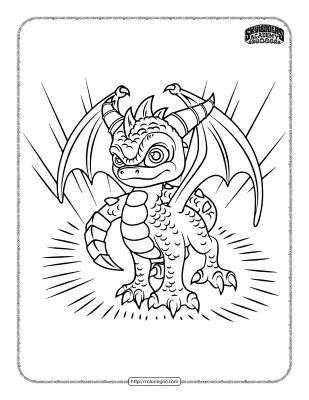Skylanders Spyro the Dragon Coloring Pages