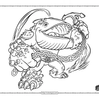 Skylanders Thumpback Coloring Pages 7 skylanders thumpback coloring pages