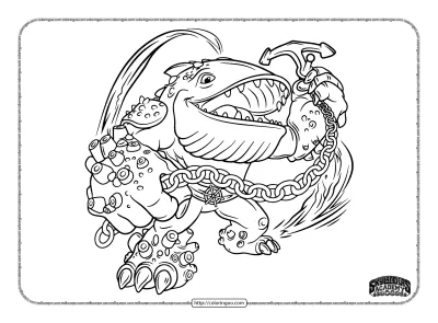 Skylanders Thumpback Coloring Pages