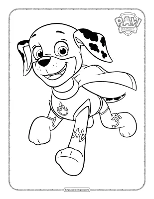 Super Puppy Chase Coloring Page