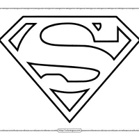 Superman Logo Outline Pdf Coloring Page 18 superman logo outline pdf coloring page