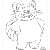 Turning Red Panda Form Coloring Pages 2 turning red panda form coloring pages