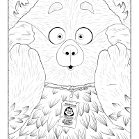 Turning Red Surprised Face Coloring Page 8 turning red surprised face coloring page