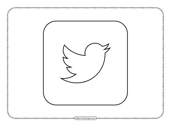 Twitter Icon Square Pdf Logo Outline 1 twitter icon square pdf logo outline