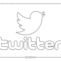 Twitter Logo with Text Pdf Outline 14 twitter logo with text pdf outline