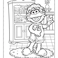 zoe likes to take a bath coloring page