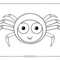 cute cartoon spider coloring pages