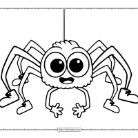 cute spider coloring pages
