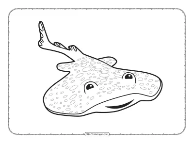 Electric Torpedo Ray Coloring Pages