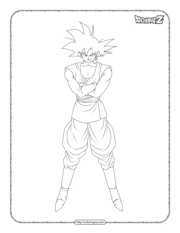 Free Goku Coloring Pages 1 free goku coloring pages