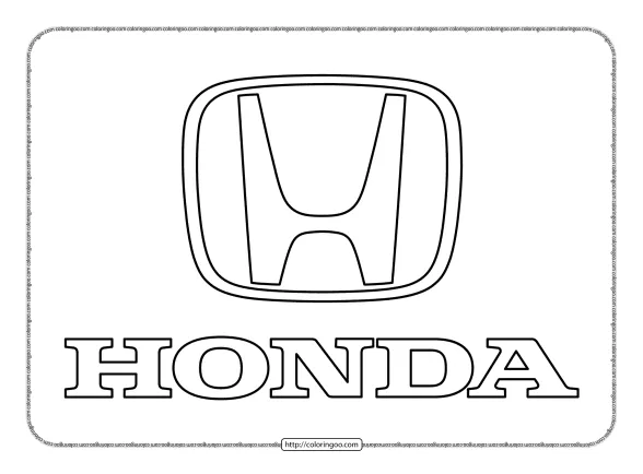 Free Printable Pdf Honda Logo Vector Outline 1 free printable pdf honda logo vector outline