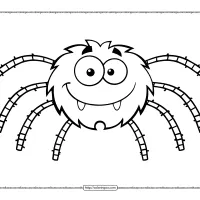 free printable spider coloring pages for kids 1