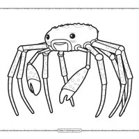 Giant Spider Crab Coloring Pages 12 giant spider crab coloring pages