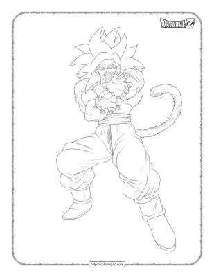 Goku Super Saiyan Coloring Pages